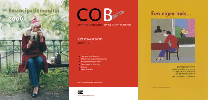 drie omslagen van SCP boeken