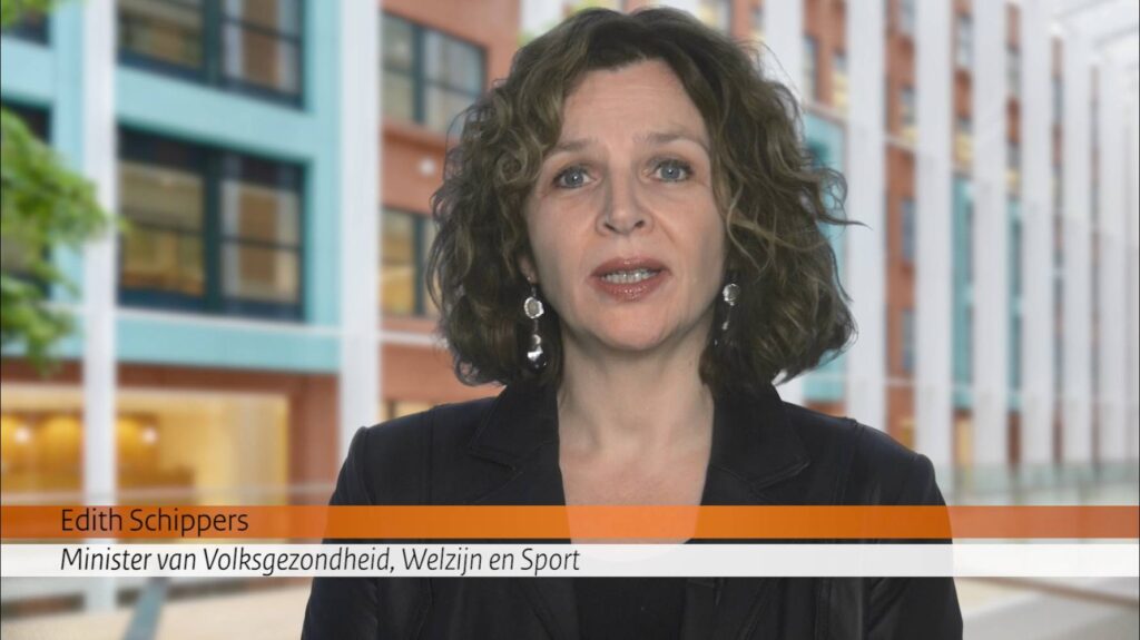 still uit een videoboodschap van minister Schippers